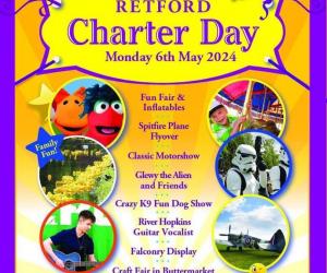 Retford Charter Day Bank Holiday Monday 6th May 2024